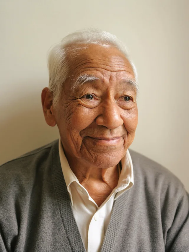 Retrato de Alberto Quispe sonriendo