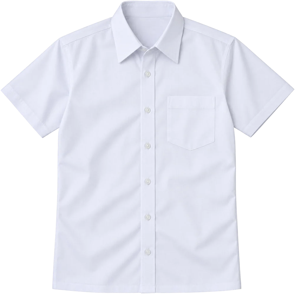 La camisa blanca del uniforme, llena de dedicatorias de los compañeros